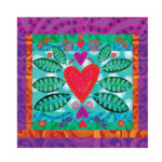 ALFOMBRA VINÍLICA 140 X 160 CORAZÓN DÍA