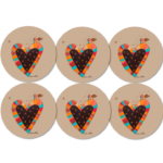 6 INDIVIDUALES CORAZÓN PATAGONIA - Imagen 2
