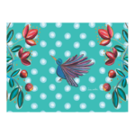 ALFOMBRA VINÍLICA 50 X 70 COLIBRÍ TURQUESA