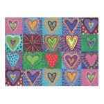 ALFOMBRA VINÍLICA 50 X 70 COLLAGE CORAZONES