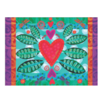 ALFOMBRA VINÍLICA 50 X 70 CORAZÓN DÍA