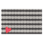 Alfombra vinílica 140 x 220 rombos corazón red