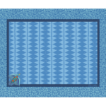 ALFOMBRA VINÍLICA 140 x 160 ROMBOS AZULES