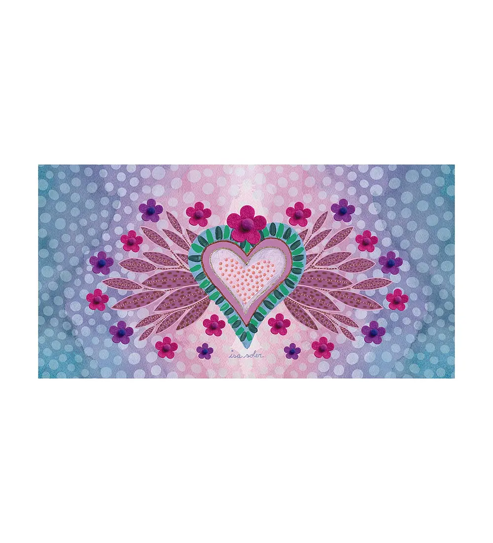 A559 Alfombra Frida Rosa 70x140 - Imagen 1