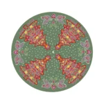 Alfombra Vinílica Árbol de Navidad Verde 140 cms