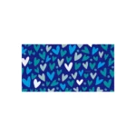 Alfombra Corazones Azules 70 x 140