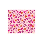 Alfombra Corazones Rosa 140 x 160