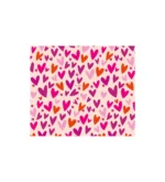 Alfombra Corazones Rosa 140 x 160