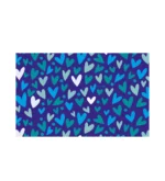 Alfombra Corazones Azules 140 x 220