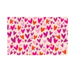 Alfombra Corazones Rosa 140 x 220
