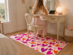 Alfombra Corazones Rosa 70 x 140 - Imagen 2